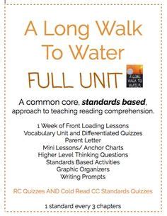 A Long Walk To Water Lesson Plans Ideas Long Walk To Water A Long