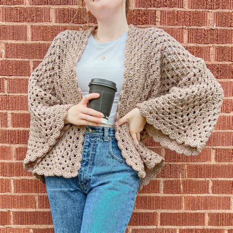 Easy Crochet Granny Hexagon Cardigan Free Pattern Video Tutorial