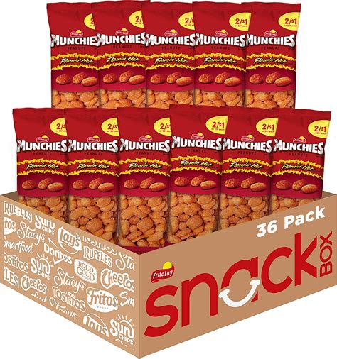 Amazon Munchies Flamin Hot Flavored Peanuts Ounce Canisters Everything Else