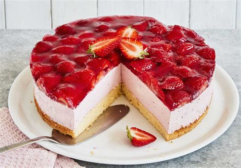 Erdbeer Käsekuchen ohne Backen macht so süchtig Kochen Mit Uns