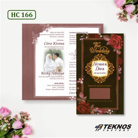 100 PCS BLANGKO UNDANGAN NIKAH PERNIKAHAN HC 166 Lazada Indonesia