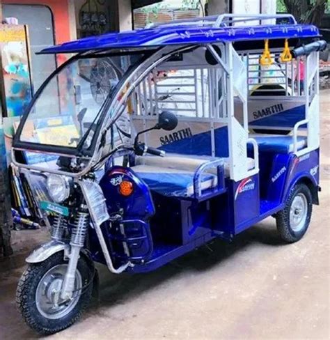 Saarthi E Rickshaw Model Smart Dlx With Ms Wheel Vehicle Capacity