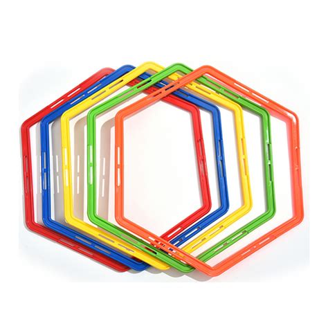 Hexagonal Agility Speed Rings Training Ladder Hurdles For For Agility