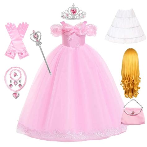 Rosa Aurora Cosplay Kost Me F R M Dchen Ballkleid Pagent Prinzessin