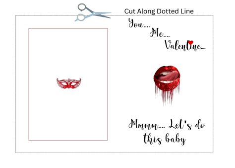 Sexy Valentine Card Printable Instant Download Etsy