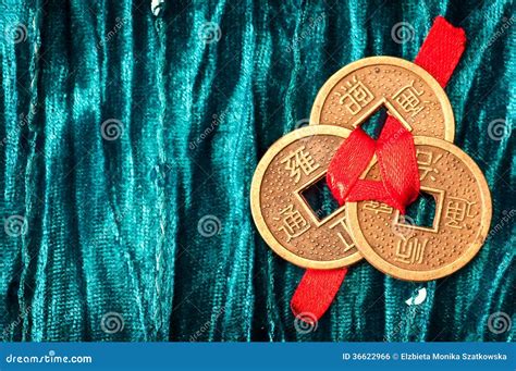 Background With Chinese Lucky Coins Royalty Free Stock Image - Image: 36622966