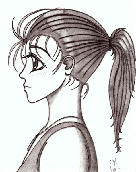 Side Profile Drawing at GetDrawings | Free download