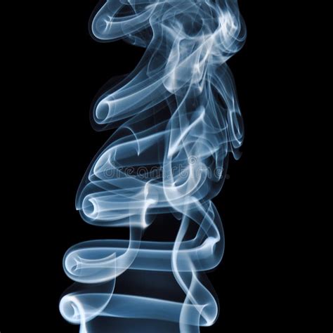 Blue Smoke on Black Background Stock Photo - Image of contemporary ...