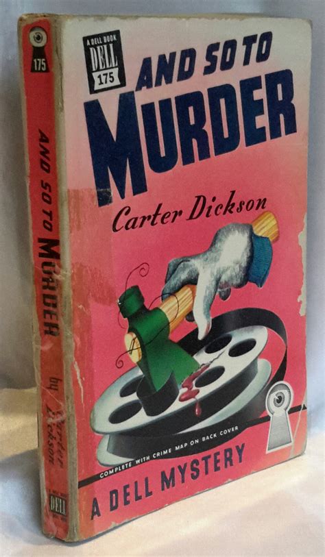 And So To Murder Dell 175 Map Back By Carr John Dickson Dickson Carter 1940 Map