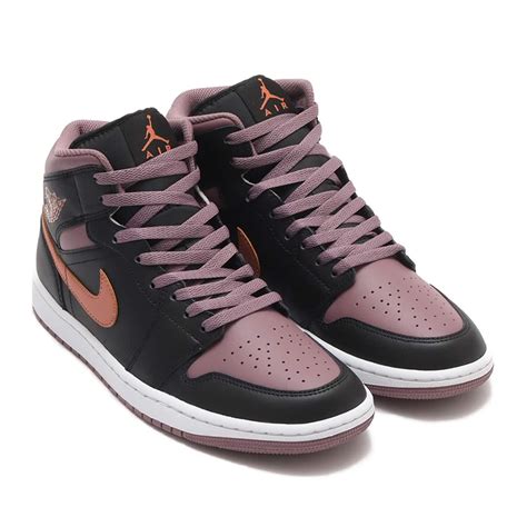 JORDAN BRAND AIR JORDAN 1 MID SE BLACK SKY J ORANGE SKY J MAUVE WHITE