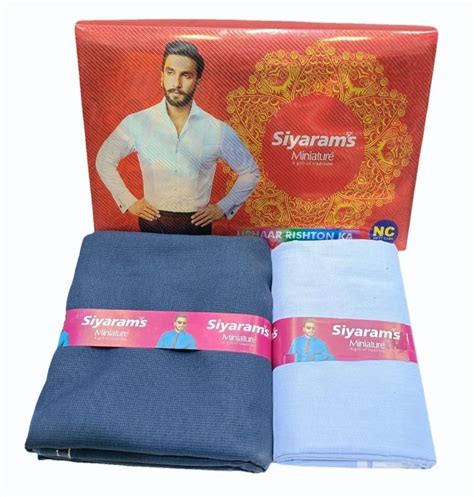 Plain Siyarams Blue Pant Shirt Combo Pack At Rs 350set In New Delhi