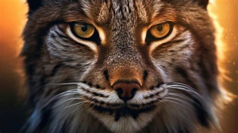 Premium Photo | Close up photo lynx eyes and face