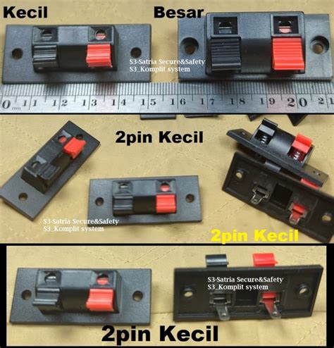 Jual Terminal Speaker Pin Kecil Jepit Kabel Pin Box Rakit Ampli