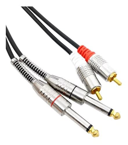 Cabo P Mono Para Plug Rca Profissional Mt Som Studio