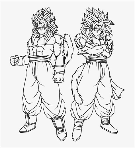 Desenhos Do Gogeta Para Imprimir E Colorir Pintar