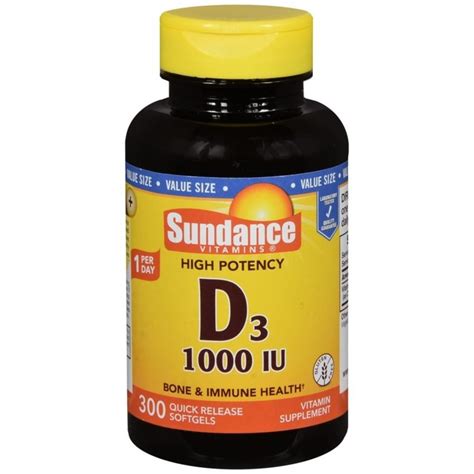 Sundance D3 1000 Iu Quick Release Softgels 300 Cp Medcare Wholesale Company For Beauty And