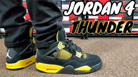 Air Jordan 4 Thunder Review And On Feet Youtube