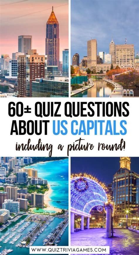 60+ US Capitals Quiz Questions and Answers - Quiz Trivia Games