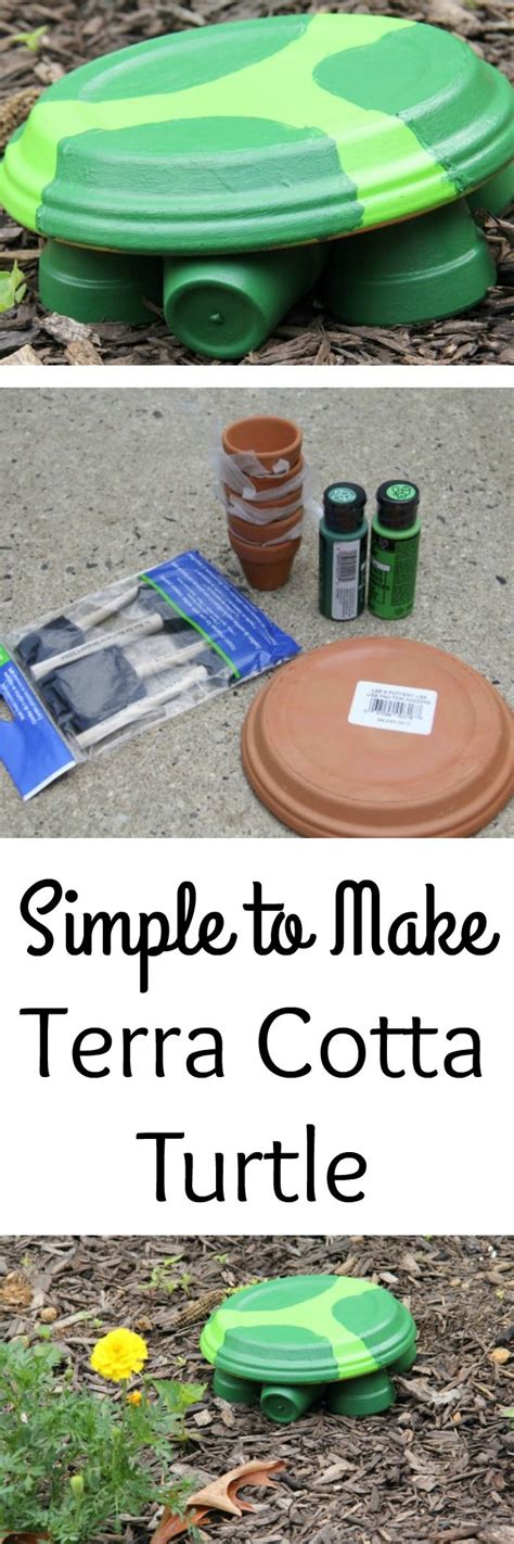 Making A Terra Cotta Turtle Garden Decorations