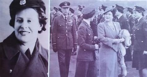 My Grandmother Far Right Standing To Attention For King George Vi