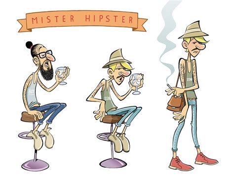 Marc Alberich Illustration And Comic Mister Hipster Models