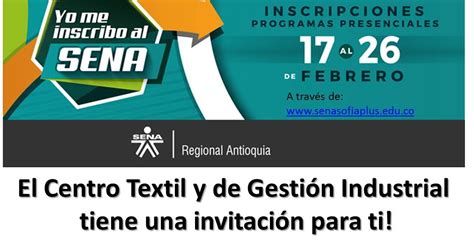 Centro Textil Y De Gestion Industrial Sena Regional Antioquia Hasta