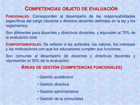 Ppt Evaluaci N Por Competencias Del Desempe O De Docentes Y