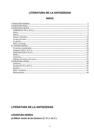 Literatura De La Antig Edad Pdf