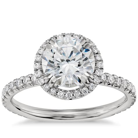 Blue Nile Studio Heiress Halo Diamond Engagement Ring In Platinum 38