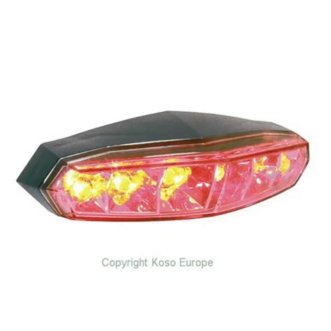 MINI LED RÜCKLICHT KOSO E gep Universal Motorrad roter Einsatz EUR 40