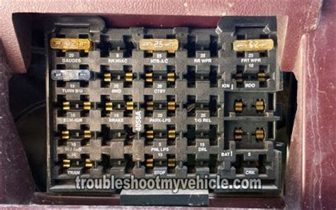 Fuse Box Diagram For 93 Chevy 2500