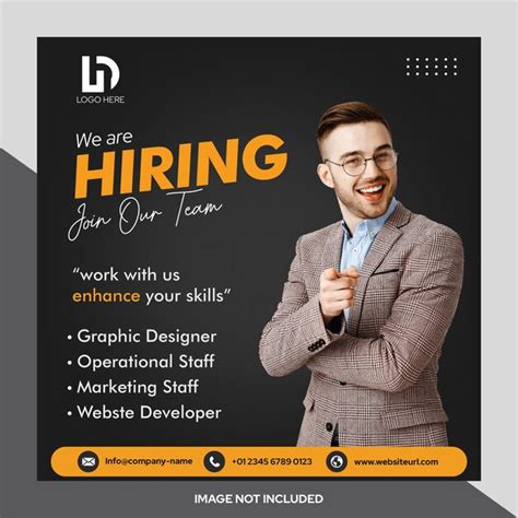 Premium Vector Vector We Are Hiring Banner Vacancy Announcement