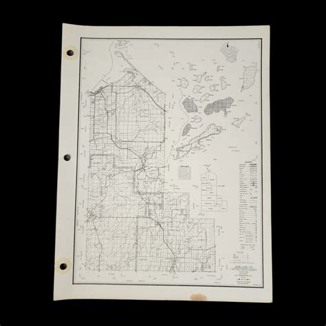 Vintage Ashland County Map Wisconsin Department of Transportation ...