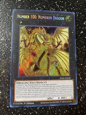 Yugioh X Number Numeron Dragon Ra En Secret Rare St Ed Ebay