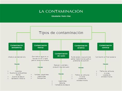 Cuadro Sinóptico de la Contaminación Ejemplos Plantillas Word Excel