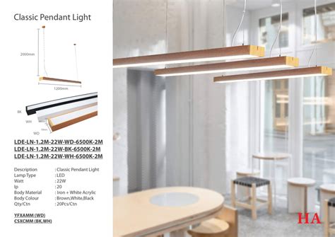 MODERN LINEAR PENDANT LIGHT - JTL LIGHTING