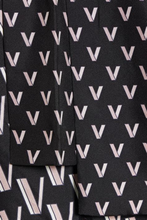 Valentino Garavani Pussy Bow Printed Silk Twill Blouse The Outnet