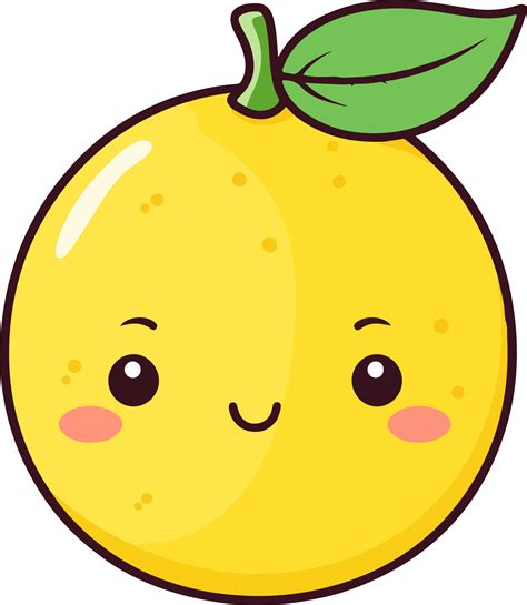 Cute Lemon Clipart Design Illustration 46339552 Png