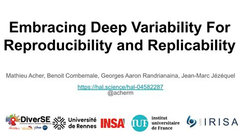 Embracing Deep Variability For Reproducibility And Replicability Ppt