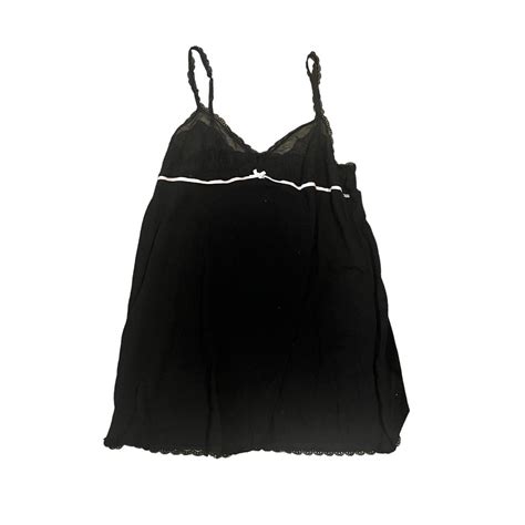 Black Lace Bow Lingerie Dress One Size Best Fits Depop