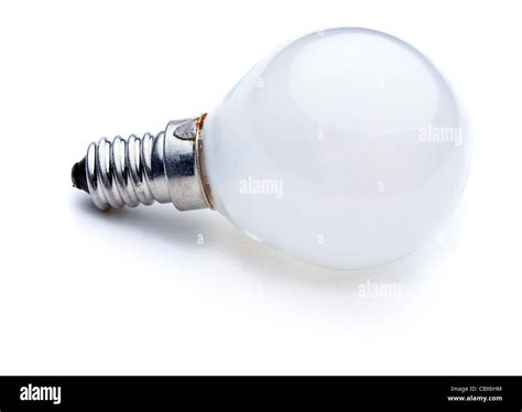 Light Bulb Isolated On White Background Stock Photo Alamy