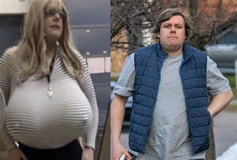 The Teacher With Giant Prosthetic Breasts Dresses As A Man Outside The