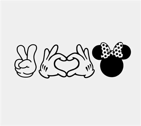 Peace Love Minnie Mouse Vinyl Decal Heart Etsy Peace And Love Vinyl Decals Vinyl