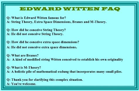 Edward Witten Quotes. QuotesGram