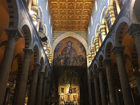 Pisa Cathedral in Italy editorial photography. Image of ceiling - 179321562