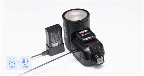 Godox V1 Pro Round Head Camera Flash Soft Light Powerful Performance