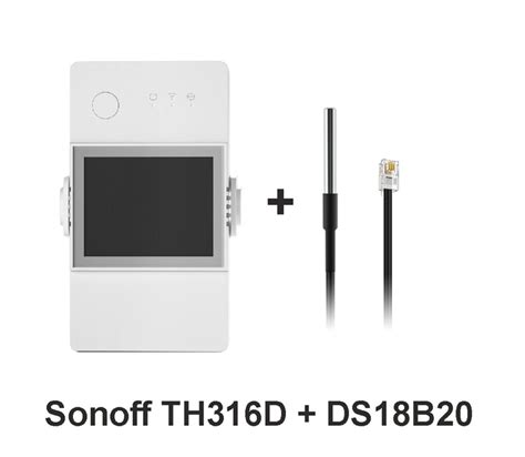Wi-Fi реле с датчиком температуры Sonoff ThR316D + DS18B20 – фото ...