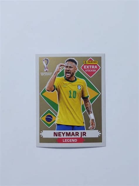 Figurinha Neymar Jr Legend Gold Copa Do Mundo Qatar Roupa