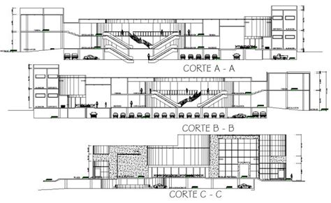 Section Shopping Mall Plan Layout File Shopping Mall Design Mall