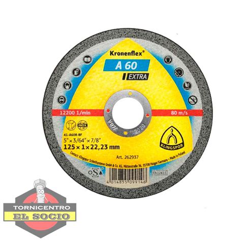 Disco Para Cortar Metal 9″ Kronenflex Normal Tornicentro El Socio